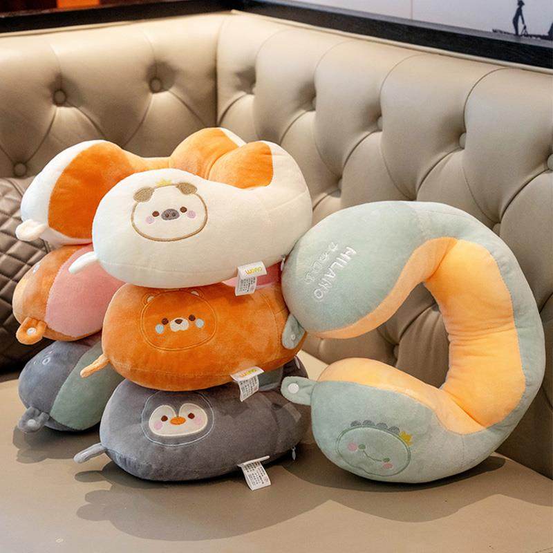 U型枕护颈枕卡通飞机旅行头枕颈部靠枕可携式车用学生颈椎枕头