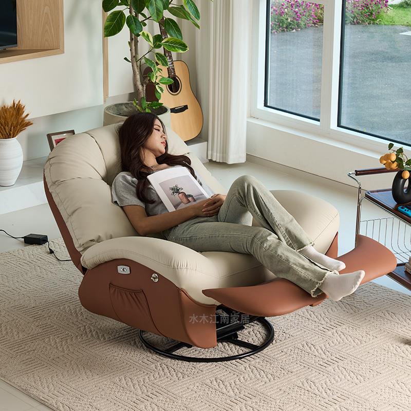 多功能头等沙发舱懒人可睡可躺电动智能客厅单人沙发椅网红摇摇椅