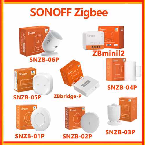 Sonoff Zigbee Bridge-P网关智能开关人体感应门窗温湿度传感器