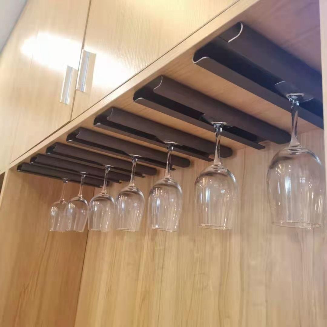 葡萄酒杯红酒杯挂架极简轻奢高脚杯悬挂架家用吧台高档吊倒挂收纳
