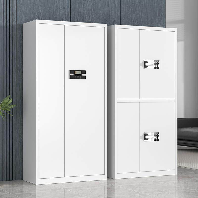 电子保密柜指纹密码锁文件柜办公室铁皮储物柜子带锁档案柜资料柜
