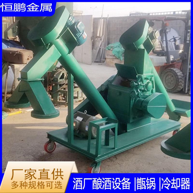 酒曲压块破碎机 酒厂用高梁玉米大曲粉碎机 四六八瓣自动进料