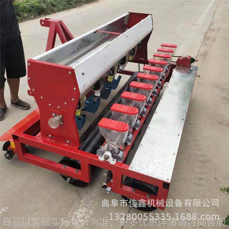 六行免间苗娃娃菜精播机 拖拉机播油菜机 播高粱机
