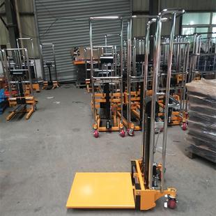 轻便液压行李车迷你型升降叉车 手动微型模具堆高搬运叉车SDJ1300