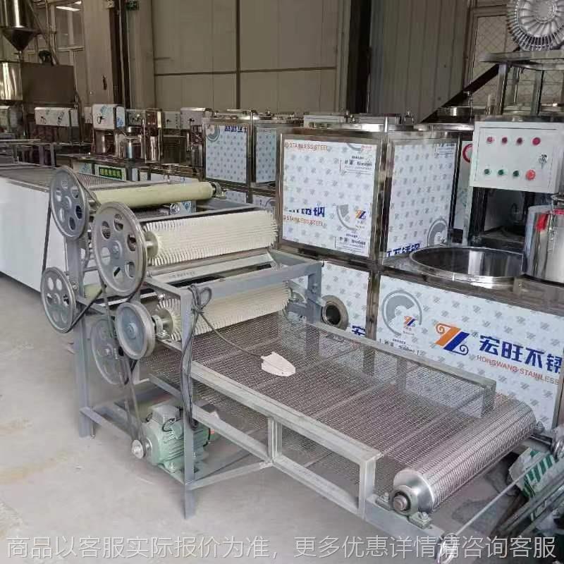 全自动不锈钢豆腐皮机 厚薄均匀 千张豆腐皮机