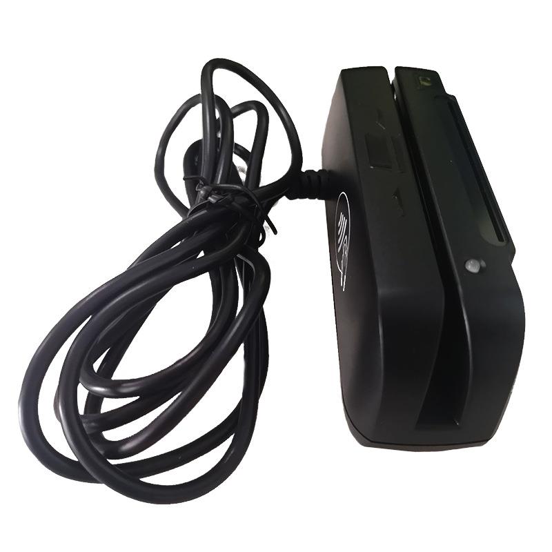 三合一USB口磁条卡接触式RFIDIC卡阅读器磁条刷卡机器读卡器