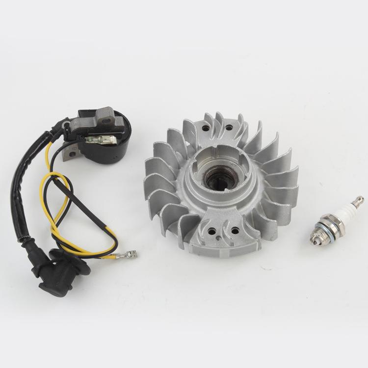 油锯MS440磁飞轮点火器高压包火花塞套装适伐木链条汽油锯配件