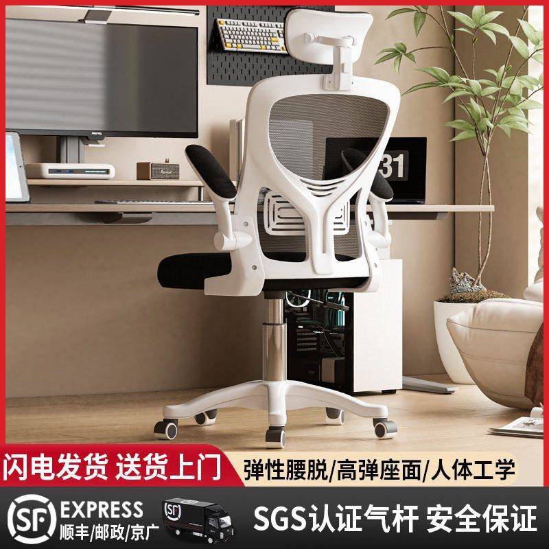 电脑椅舒适久坐家用办公椅职员宿舍电竞座椅人体工学学习椅书桌椅
