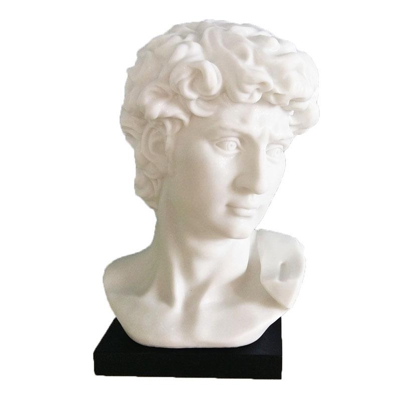 家居客厅大卫头像摆件树脂工艺品人物装饰品美术素描教具模型