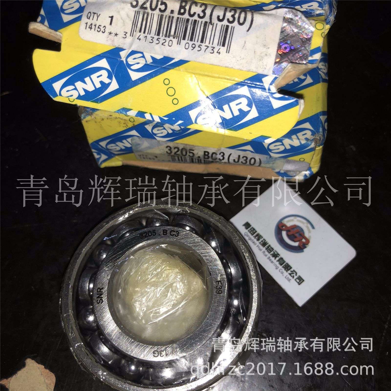 SNR角接触球轴承3205.BC3（J30） 内径25mm外径52mm厚度20.638mm