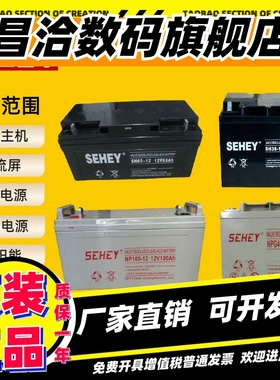 SEHEY西力蓄电池12V100A65AH55A40AH38A24A17A12AH应急EUPS直流屏