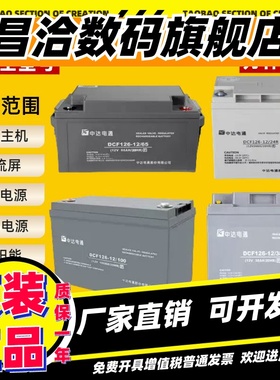 中达电通蓄电池DFC-12V200A100A65A40A38AH24AH17A应急EUPS直流屏