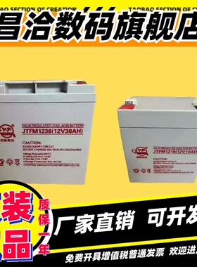 欣能蓄电池JTFM1238消防12V10A17A20A38AH应急EPS照明备用UPS电源