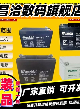 Weida威达蓄电池HX12V5A7A14A18A33A38A42AH利达消防主机电梯EUPS