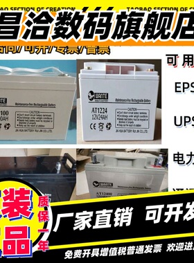 WANTE万特蓄电池AT12100 12V200AH150AH100AH40AH38AH24AH17A UPS