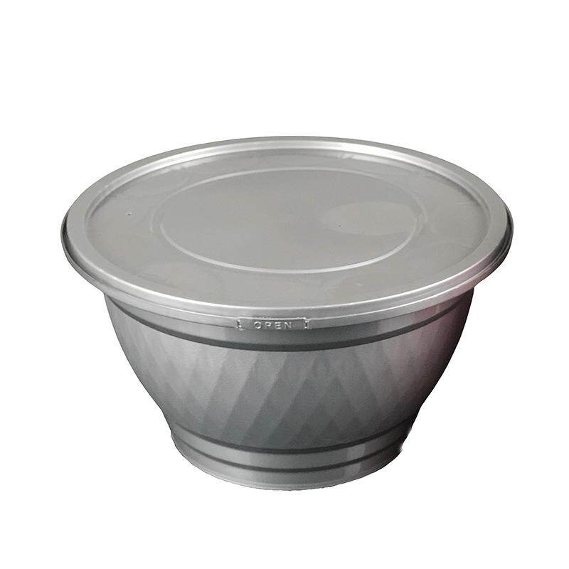 750足球碗钻石碗球形日式拉面碗球型快餐盒塑料打包盒盖饭