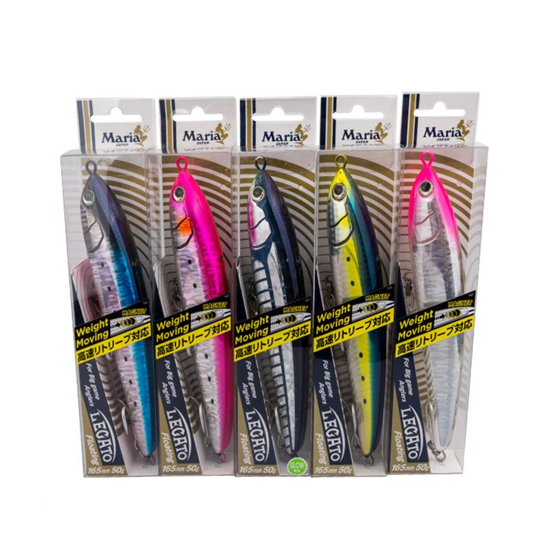 日本进口aria5海钓M浮水铅笔LEGATO1F1656重心转移金枪假饵F新款5