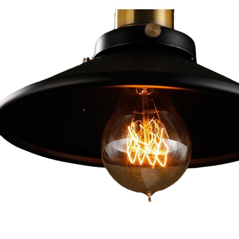 Loft北欧美式工业风铜色吊灯酒古灯吧台餐复古创意厅单头甜品店饰