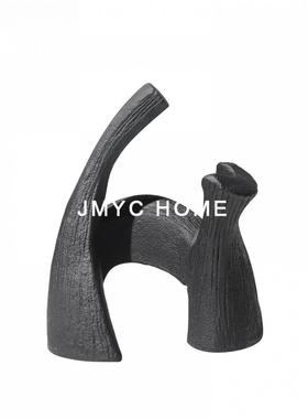 简约抽象卡通猫摆件软装饰品儿童房间酒店书房客厅电视柜茶几摆设