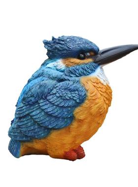 货源户外园林仿真小鸟树脂工艺品创意鸟模型别墅庭院花园摆件