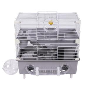 仓鼠笼子双层45加高基础笼金丝熊窝大仓鼠笼大号景观别墅四季通用