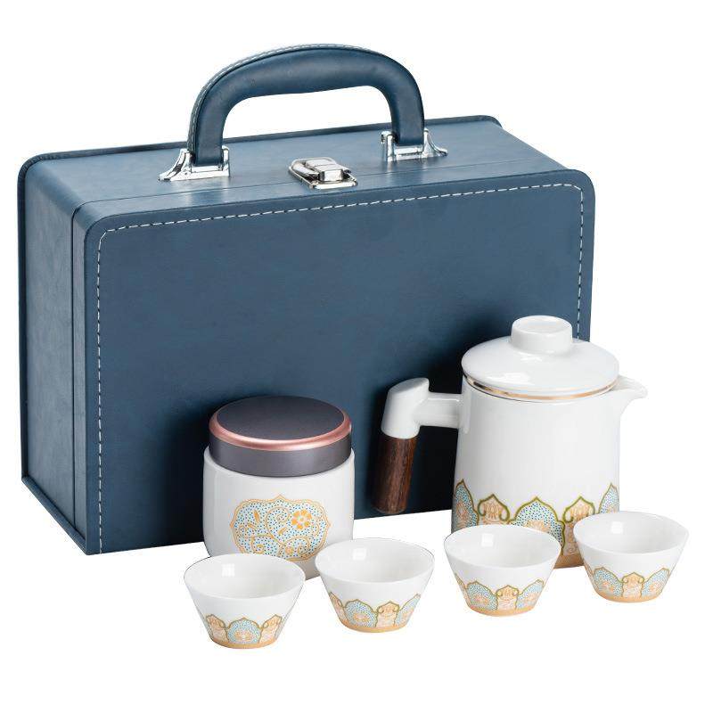 创意国潮旅行茶具套装便携包户外收纳茶杯商务伴手礼高档礼品,餐饮具,旅行茶具,淘宝优惠券,粉丝福利购,淘宝优惠卷