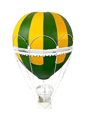 北欧复古热气球装饰摆件创意金属吊饰手工艺品摄影酒吧橱窗类道具