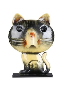 热卖金属猫咪眼镜架卡通铁艺工艺品摆件家居礼品手工创意