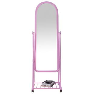 镜子全身穿衣镜网红家用落地镜可移动女生卧室化妆镜立体大试衣镜