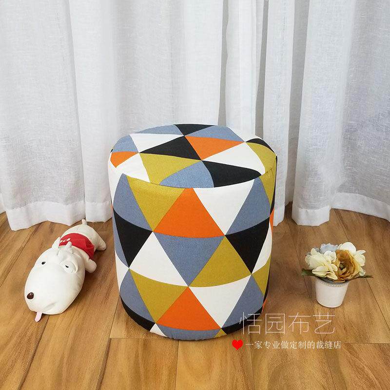定做圆凳套皮墩套鞋凳套床榻套防尘罩化妆凳套钢琴凳套暖气罩松紧
