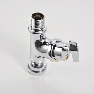 铜制厕所蹲便器冲水阀大便冲洗阀20 延时阀 25旋钮式 手扭角式