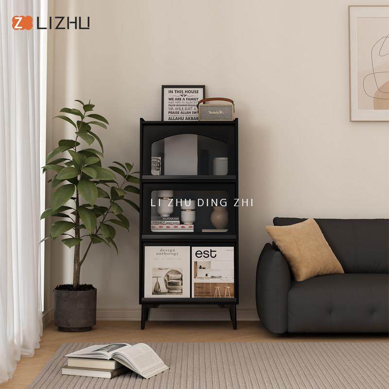 北欧书柜客厅置物柜中古杂志柜收纳柜一体立柜展示柜电视沙发边柜,住宅家具,单个书柜,淘宝优惠券,粉丝福利购,淘宝优惠卷