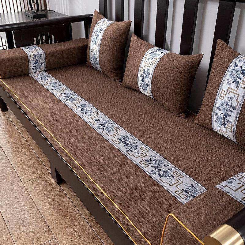 新中式红实木沙发垫木头防滑坐垫加厚高密度海绵罗汉床椅垫可定做,居家布艺,沙发垫,淘宝优惠券,粉丝福利购,淘宝优惠卷