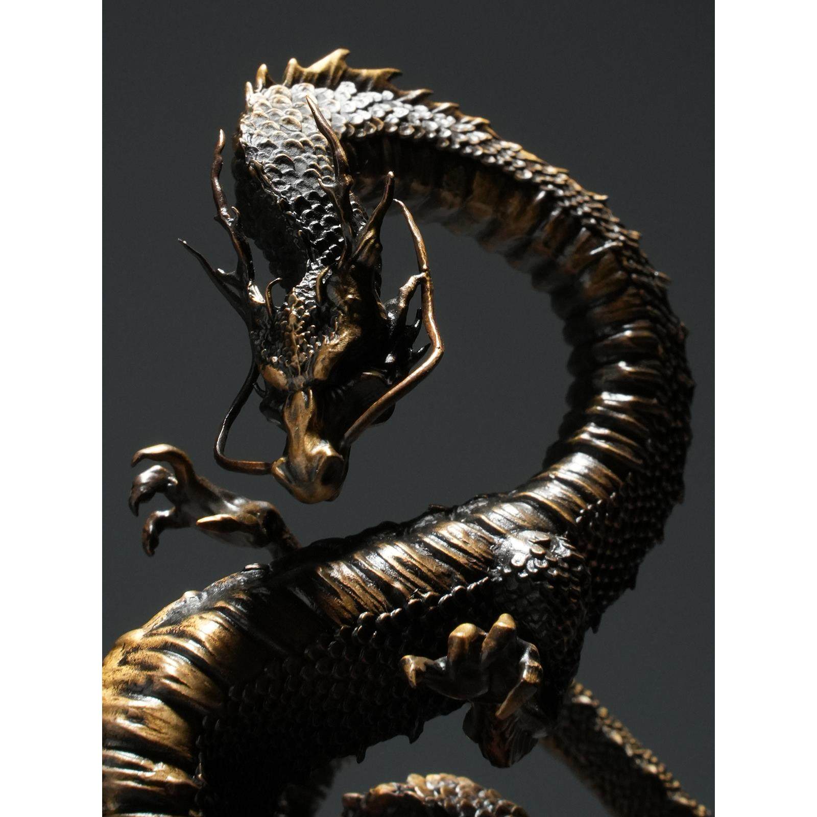 铁拳工匠在吉祥铜像饰品中制作吉祥龙茶宠物香宠物龙形饰品家居装,家居饰品,桌面摆件,淘宝优惠券,粉丝福利购,淘宝优惠卷