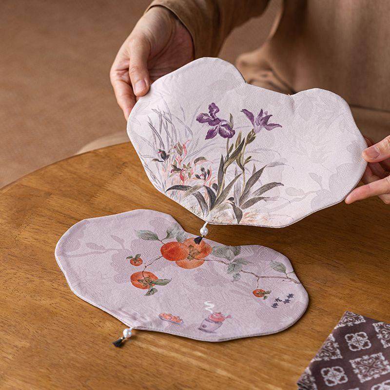 云纱双面茶席事事如意新中式禅意茶桌布隔热垫壶承桌布茶道配件,居家布艺,茶席,淘宝优惠券,粉丝福利购,淘宝优惠卷