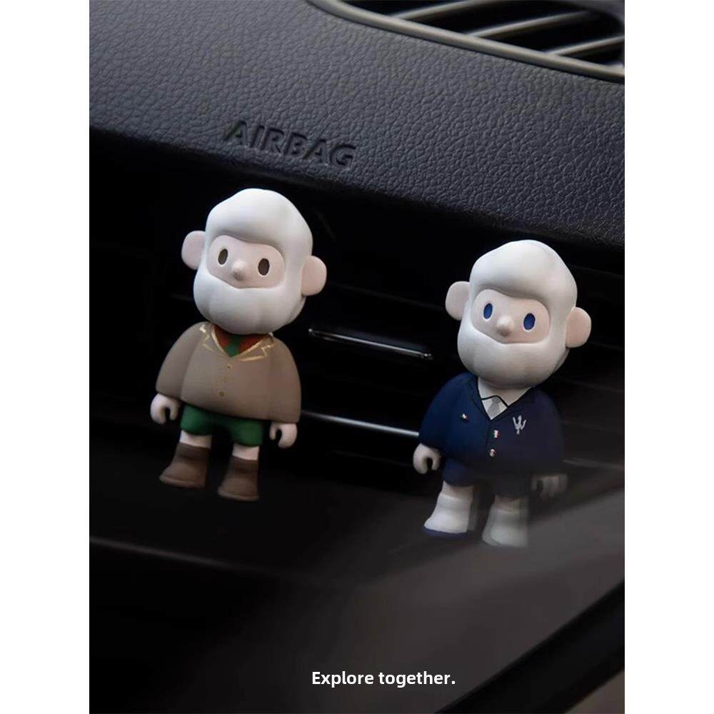 网红男孩车载香薰扩香石出风口装饰车内饰品摆件汽车内饰用品大全