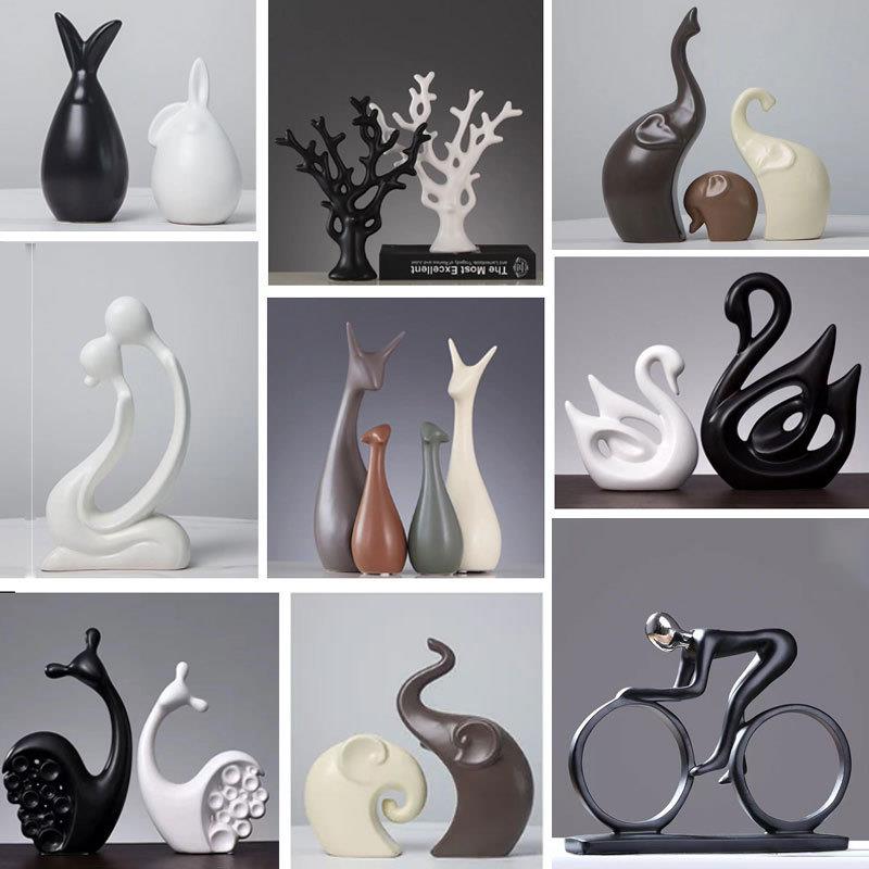 北欧创意客厅桌面摆件装饰品工艺家居饰品礼物电视柜酒柜托盘