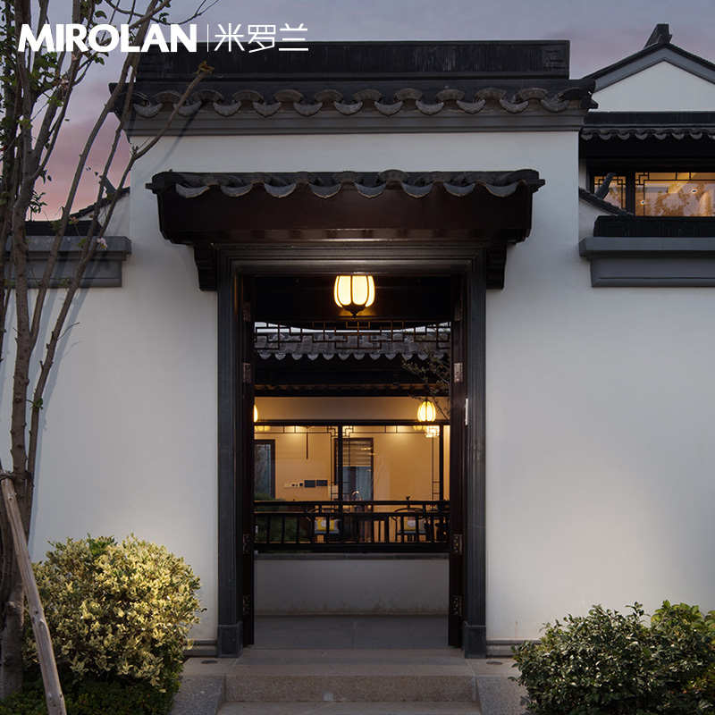 户外吊灯别墅庭院大门口吊灯中式屋檐吊灯室外吊灯走廊过道吊灯