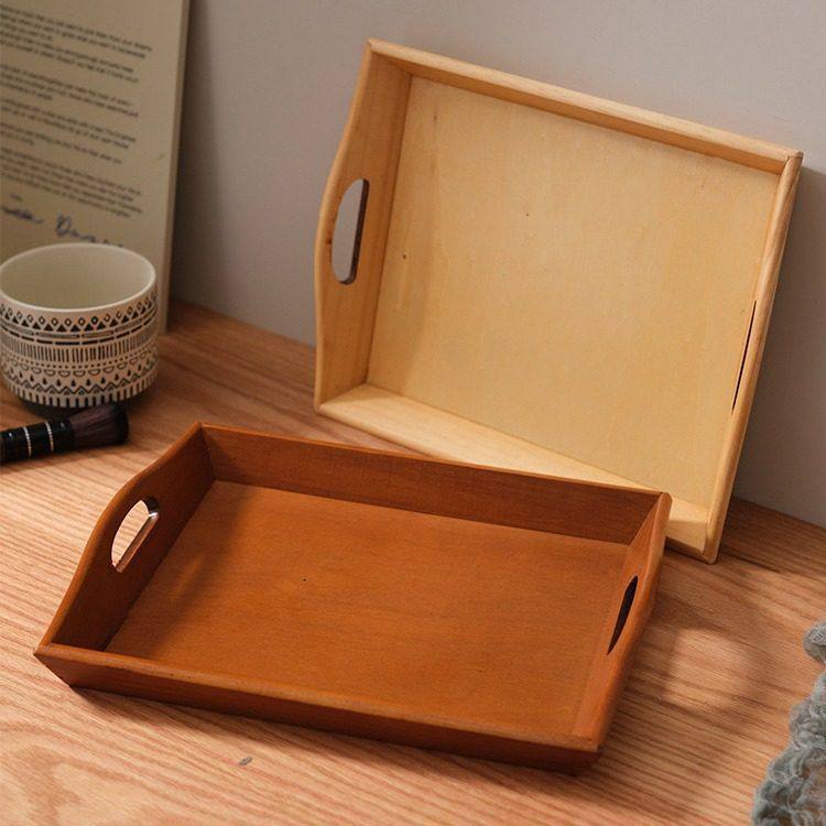 实木托盘长方形日式木质茶水杯托盘家用餐盘甜品咖啡收纳盘,餐饮具,盘,淘宝优惠券,粉丝福利购,淘宝优惠卷