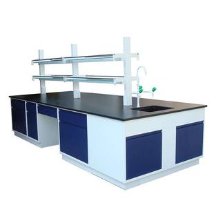 实验室全钢工作台操作台化验室桌通试验中央边台钢木实验台