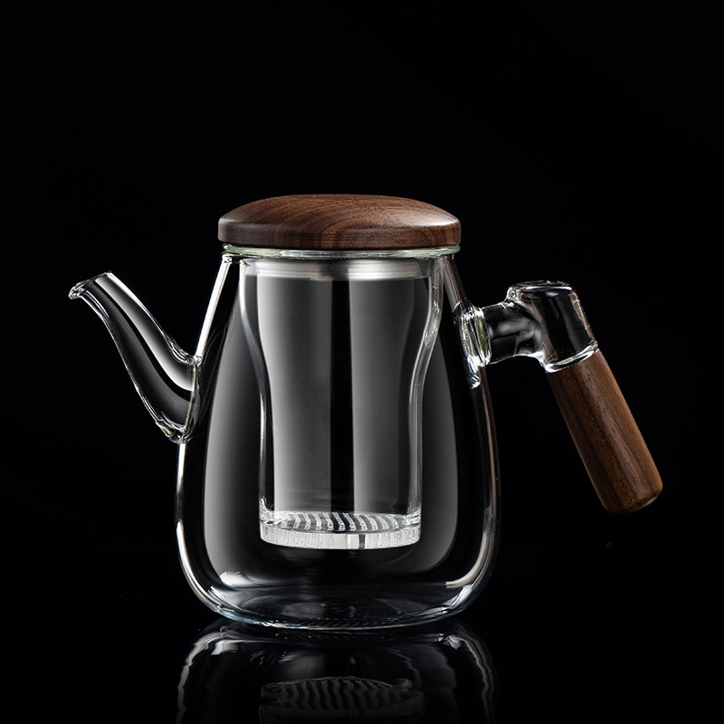 玻璃泡茶壶泡茶家用2025新款茶水分离飘逸杯煮茶壶花茶耐高温茶具