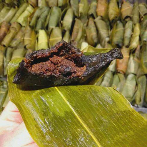 辰溪粉糍粑湘西怀化特产艾叶糍粑粽子叶包的蒿子粑粑艾草青团子粑图片