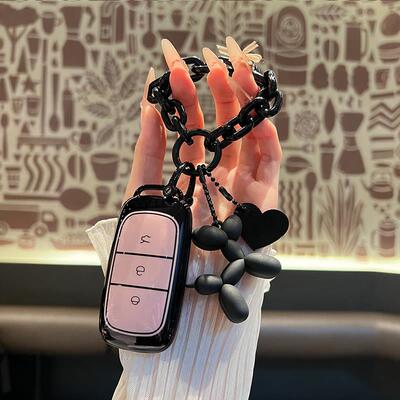 适用于吉利银河l7plus钥匙套max星舰L6/E8汽车E5扣甜酷壳可爱包