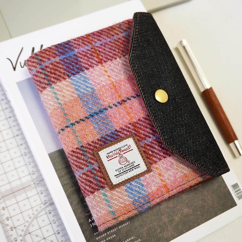 哈里斯羊毛A6固定页手分类帐哈里斯花呢记事本日程日记覆古手分类