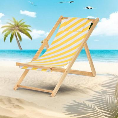 躺椅折叠沙滩椅折叠椅子轻便午睡躺椅beach deck chair休闲钓鱼椅