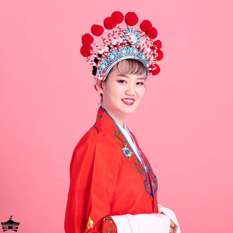 戏服装女花旦京剧古装戏子中国风演出衣服头饰戏曲黄梅戏戏服凤冠