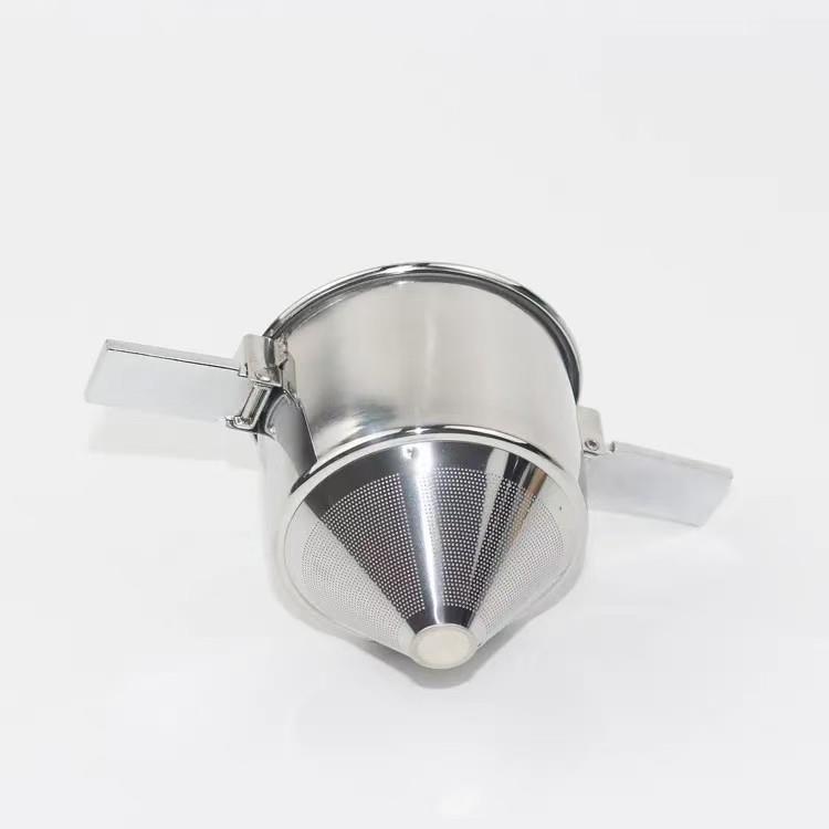 304不锈钢双耳咖啡过滤网折叠免滤纸茶滤茶粉过滤器手冲咖啡器具