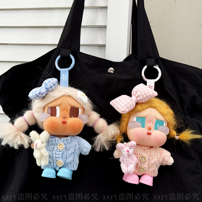 可爱哭娃衣服套装毛衣头饰