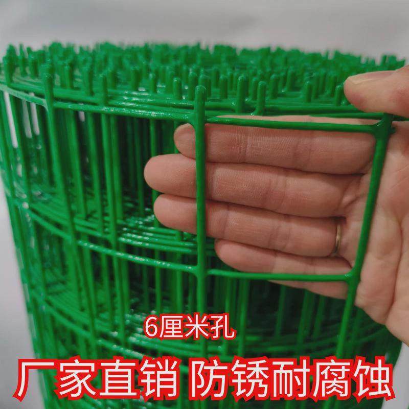 热销防锈铁网格网钢丝网栅栏养鸡拦鸡养殖网O护栏网防护网铁丝网