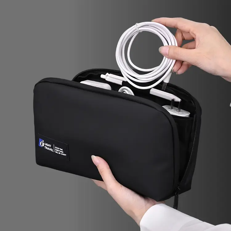 数码收纳包数据线保护线套外设收纳包便携旅行防水耐磨大容量手包